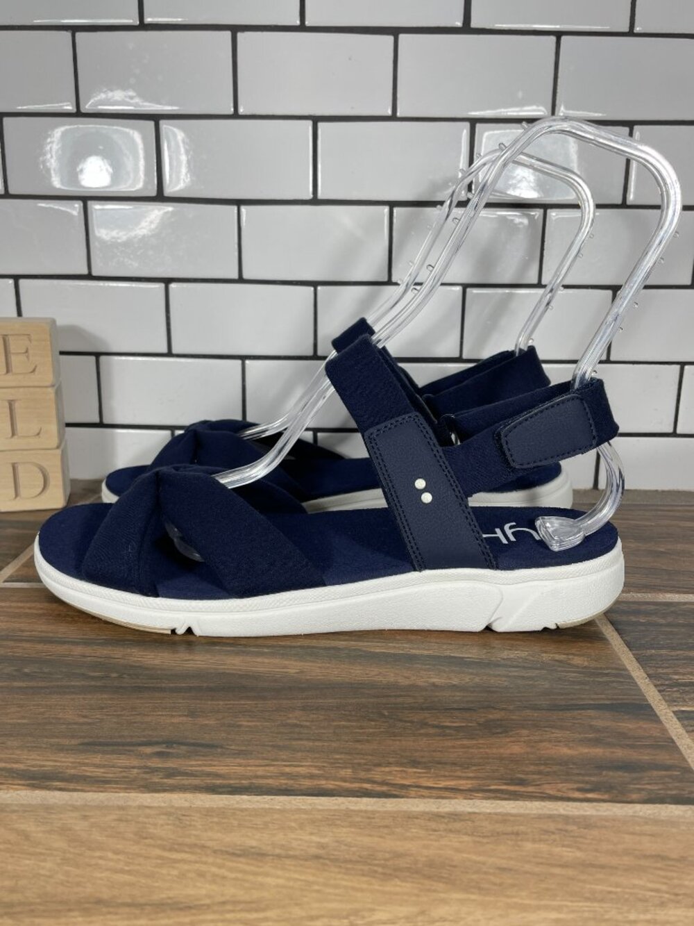 Ryka Mallorie Shoes Womens Size 11 Wide Blue Lightweight Strappy Sandals